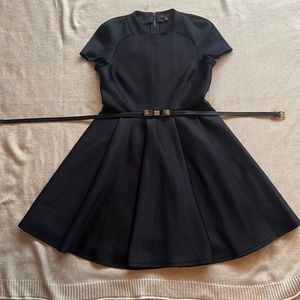 Ted Baker little black dress like new European size 4. American size 10-12.